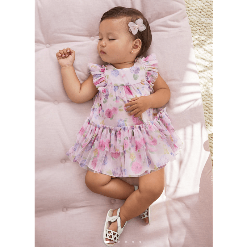 Рокля С Щампа От Тюл За Новородено 24 01818 006 Mayoral