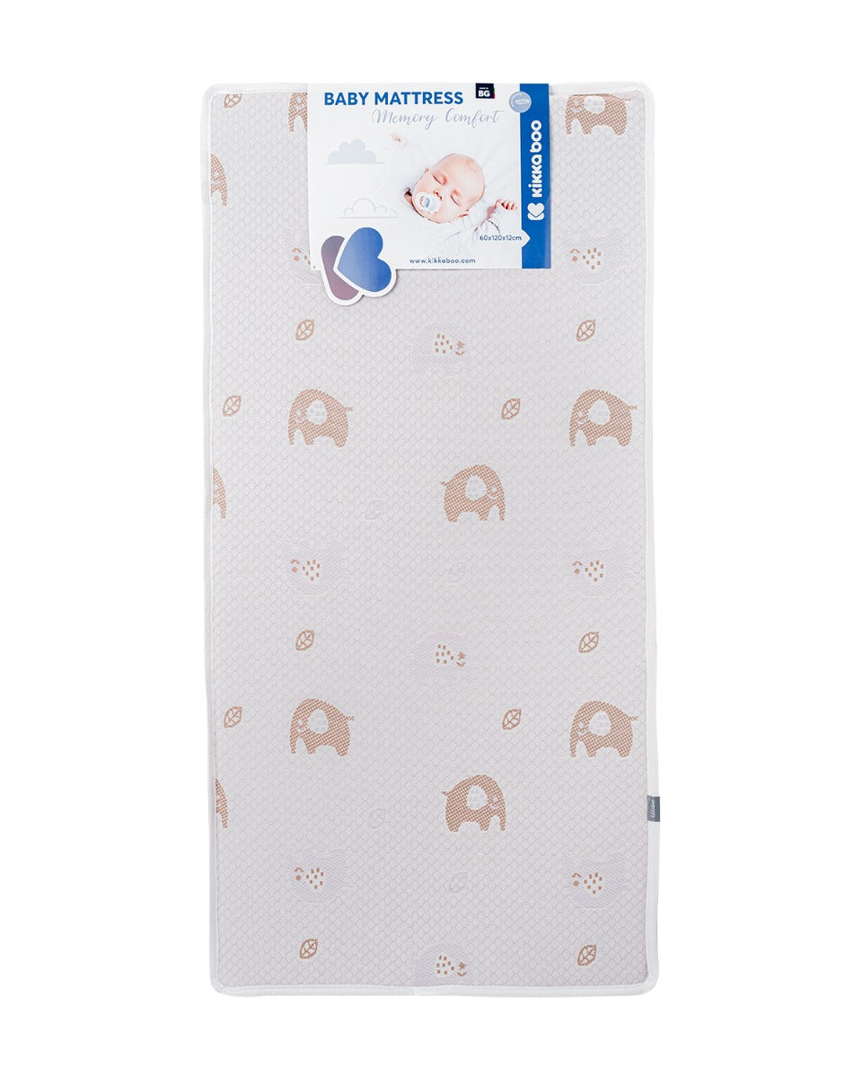 Матрак Memory Comfort 60х120х12см Elephants Pink Kikkaboo