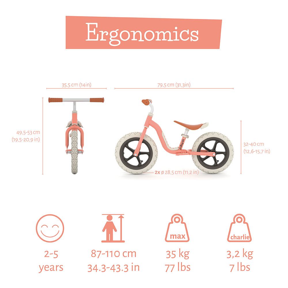 Charlie Lux Cpch05sal Колело За Баланс Salmon Chillafish