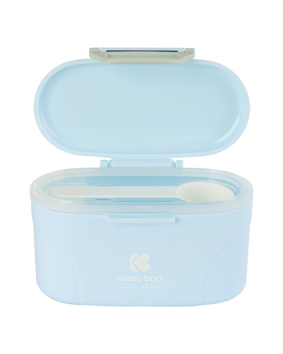 Кутия За Съхранение На Сухо Мляко С Лъжичка 130Гр. Син --- BebeMama