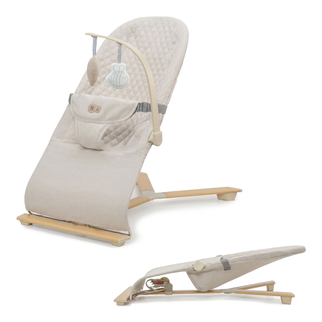 Mimi Шезлонг Дървено Бежов Kinderkraft
