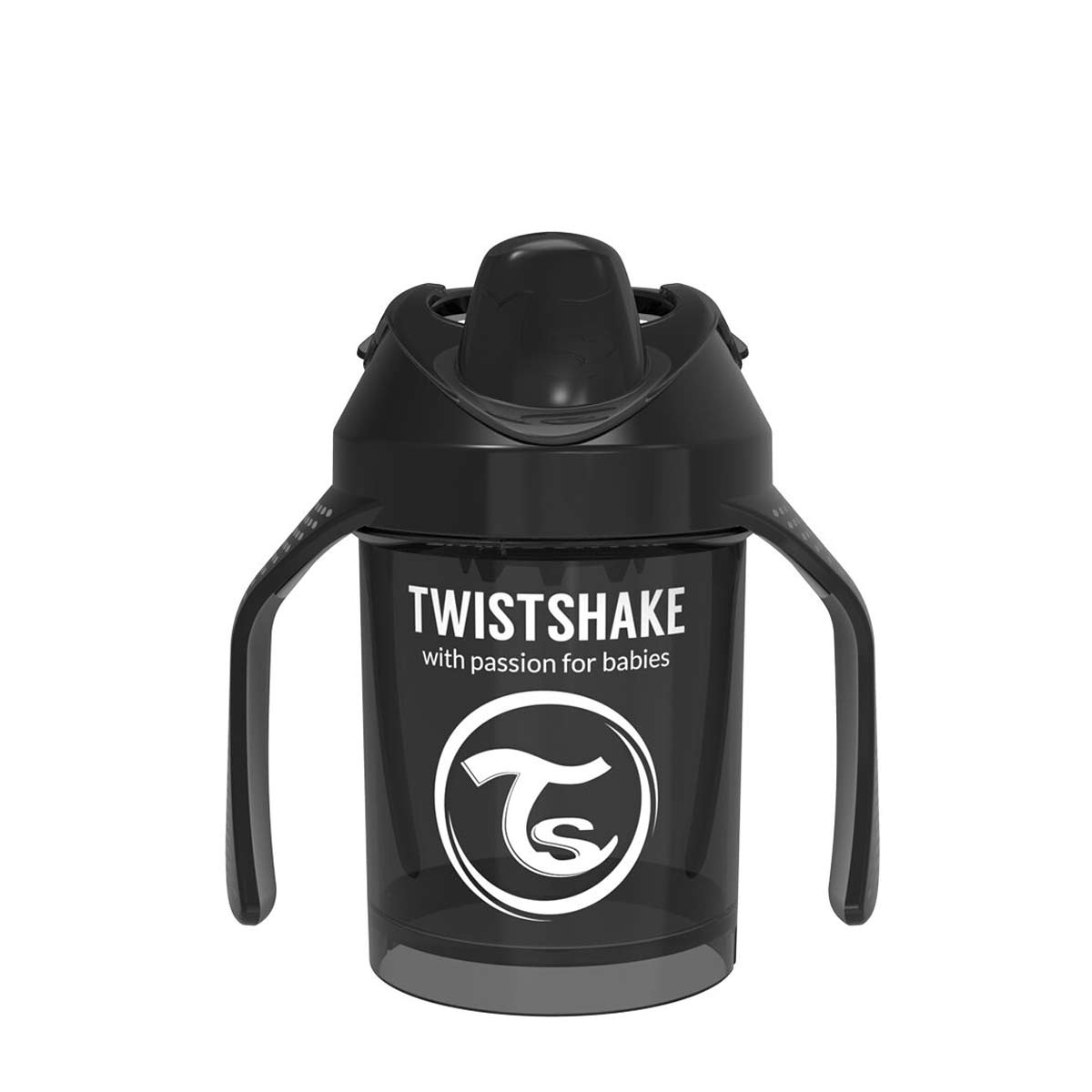 Мини Чаша С Шейкър Twistshake 230 Мл 4+ Месеца Черна --- BebeMama