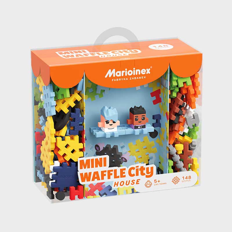 Мини Вафлен Конструктор Къща В Града, 148 Части Marioinex