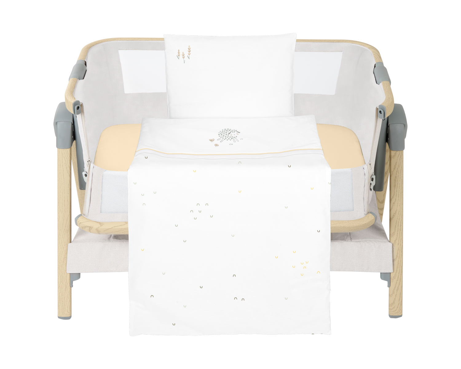 Бебешки Спален Комплект За Мини-Кошара 3Ч Sleepy Sheep