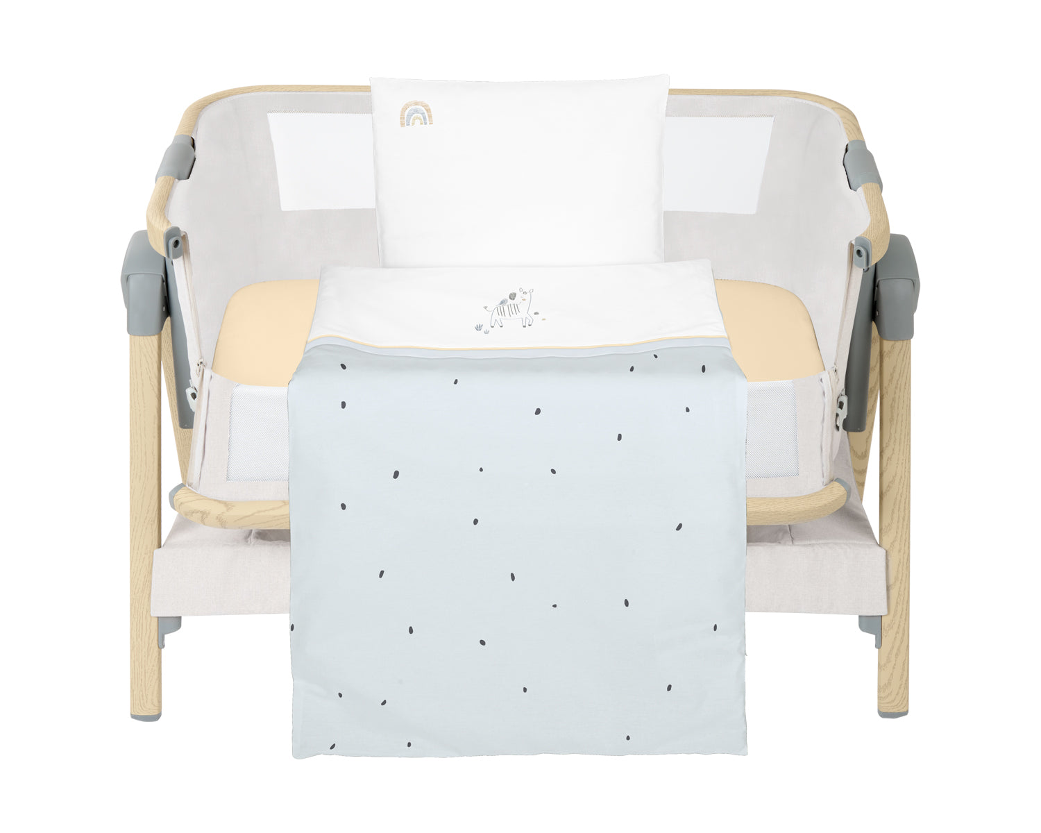 Бебешки Спален Комплект За Мини-Кошара 3Ч Stripy Friends