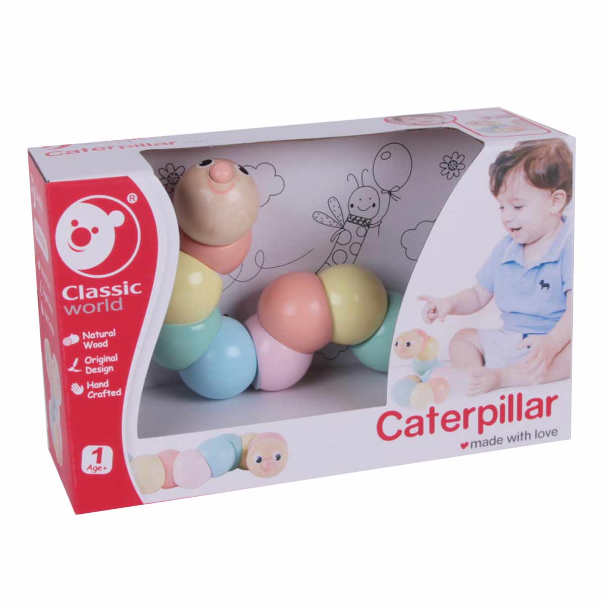 Многоцветна Дървена Гъсеница - Чупеща Се --- BebeMama