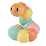 Многоцветна Дървена Гъсеница - Чупеща Се - Играчки - Classic World - BebeMama