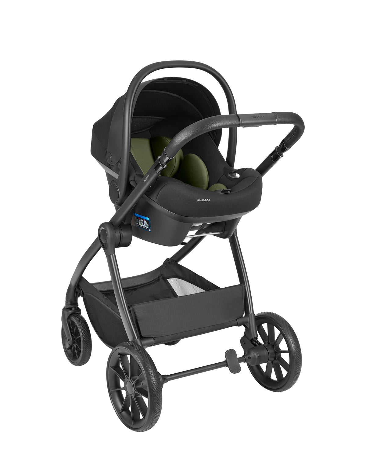 Комбинирана Количка 3в1 С Кош За Новородено Modena Army Green 2027 Kikkaboo