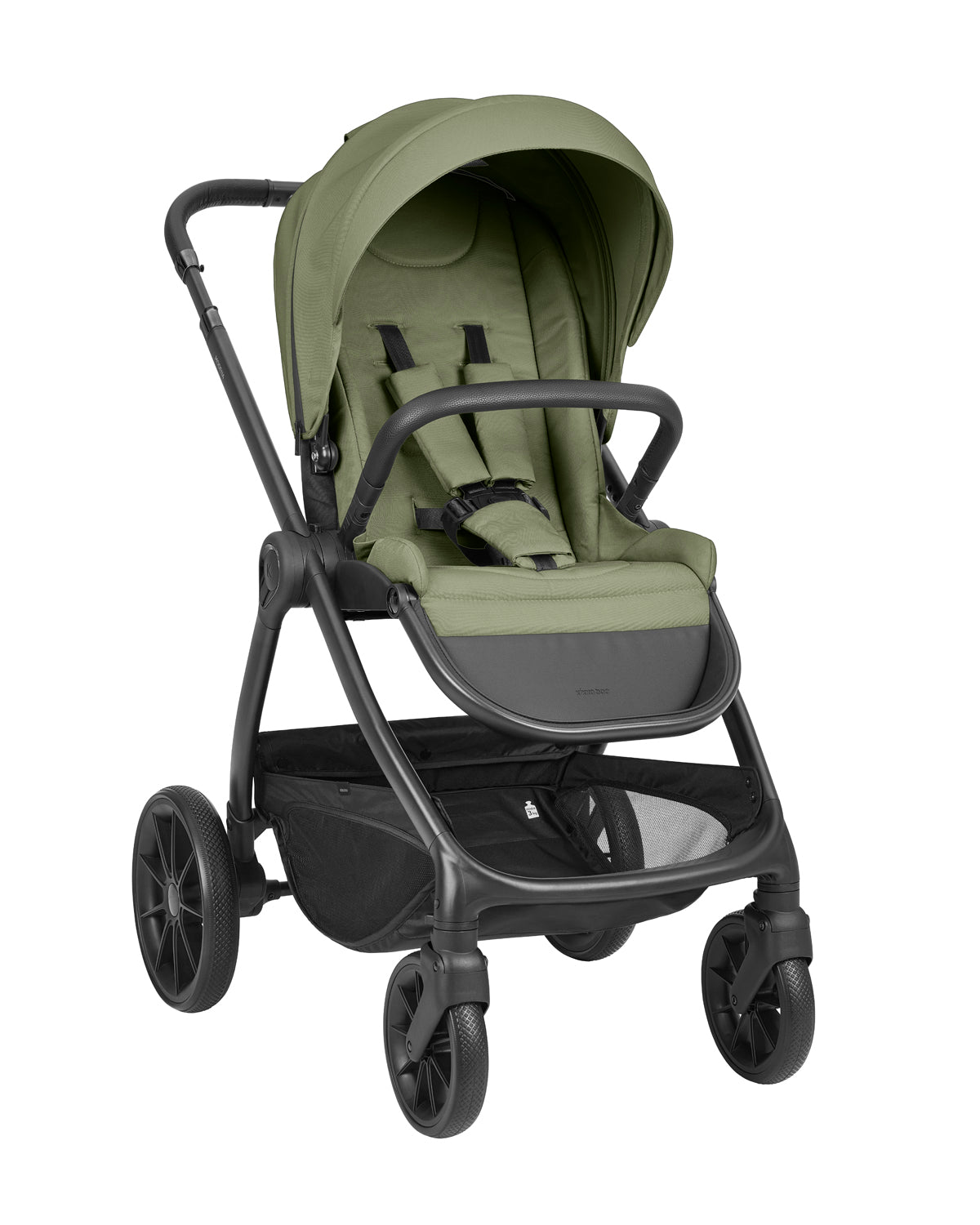 Комбинирана Количка 3в1 С Кош За Новородено Modena Army Green 2027 Kikkaboo