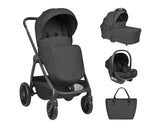 Комбинирана Количка 3в1 С Кош За Новородено Modena Black 2027 Kikkaboo