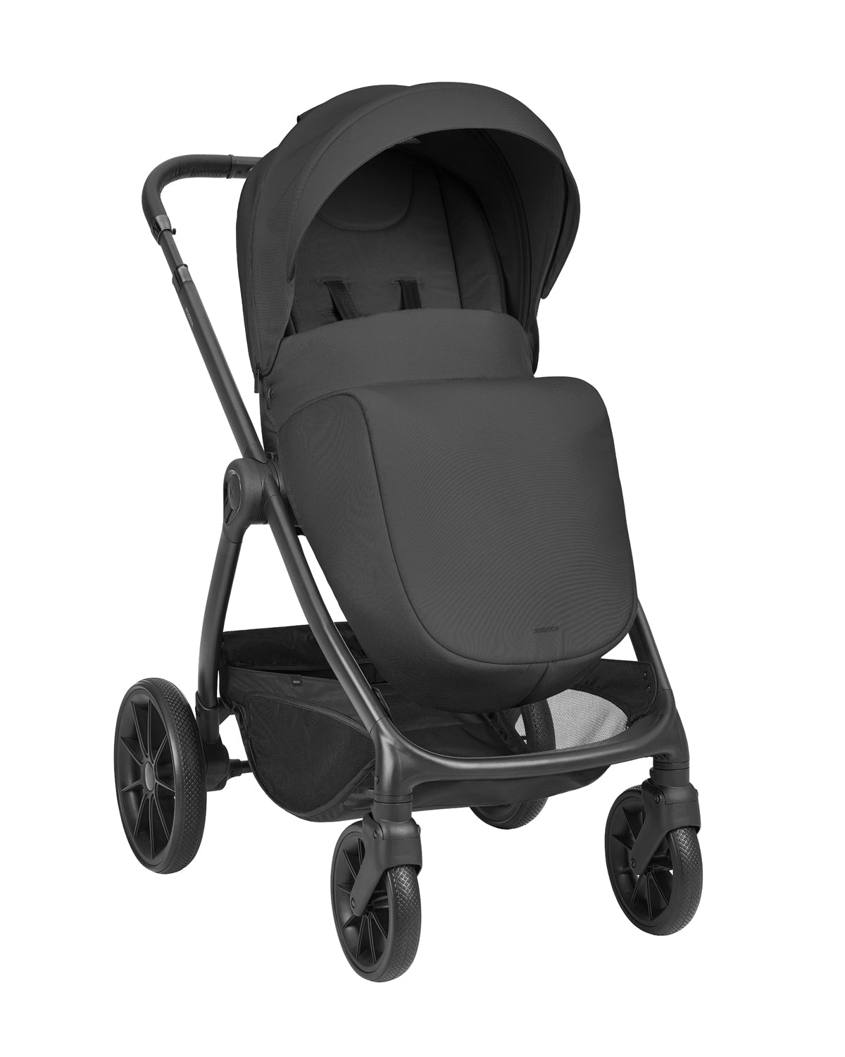 Комбинирана Количка 3в1 С Кош За Новородено Modena Black 2027 Kikkaboo