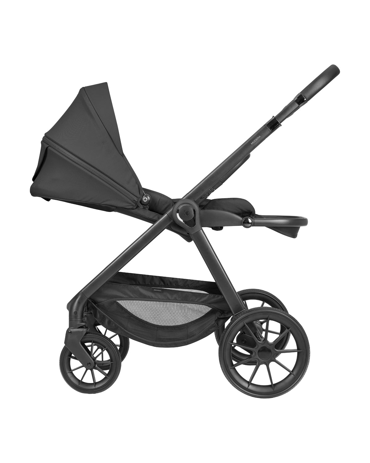 Комбинирана Количка 3в1 С Кош За Новородено Modena Black 2027 Kikkaboo