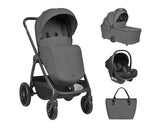 Комбинирана Количка 3в1 С Кош За Новородено Modena Dark Grey 2027 Kikkaboo