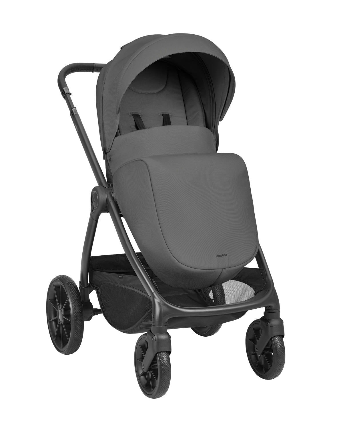 Комбинирана Количка 3в1 С Кош За Новородено Modena Dark Grey 2027 Kikkaboo