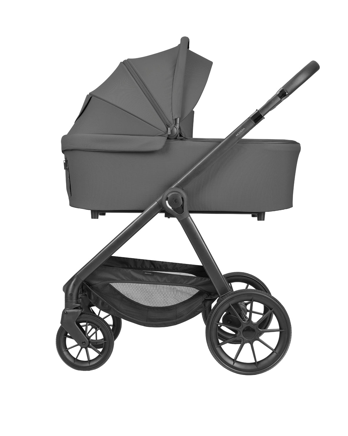 Комбинирана Количка 3в1 С Кош За Новородено Modena Dark Grey 2027 Kikkaboo