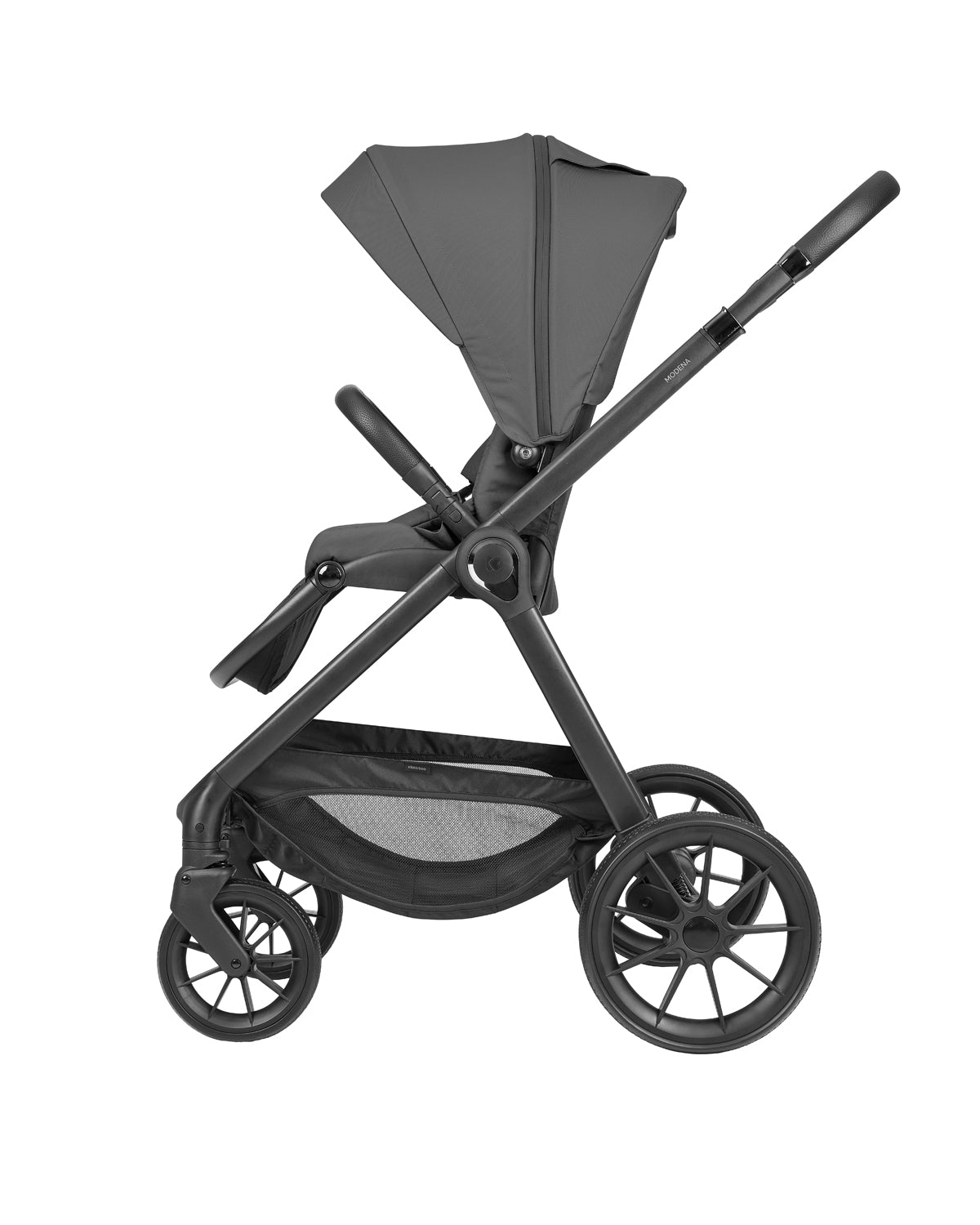 Комбинирана Количка 3в1 С Кош За Новородено Modena Dark Grey 2027 Kikkaboo