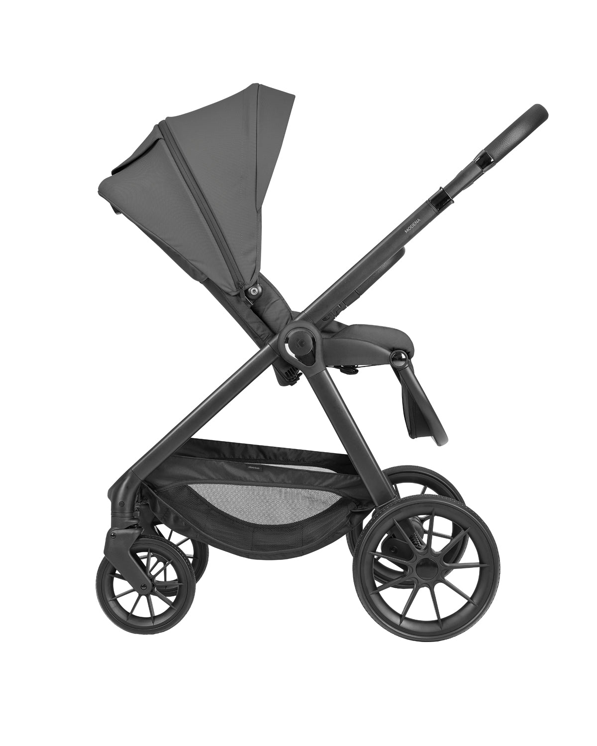 Комбинирана Количка 3в1 С Кош За Новородено Modena Dark Grey 2027 Kikkaboo