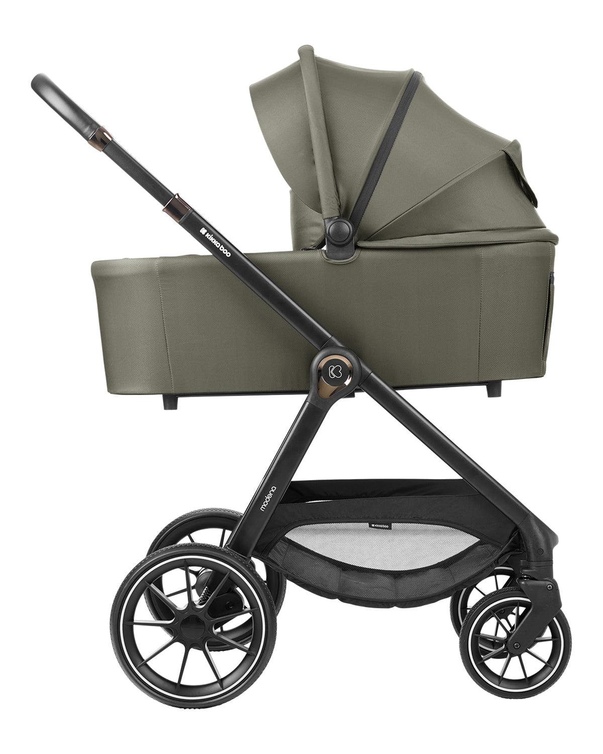 Комбинирана Количка 3В1 С Кош За Новородено Modena Army Green