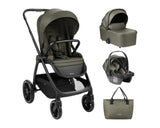 Комбинирана Количка 3В1 С Кош За Новородено Modena Army Green