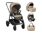 Комбинирана Количка 3В1 С Кош За Новородено Modena Beige