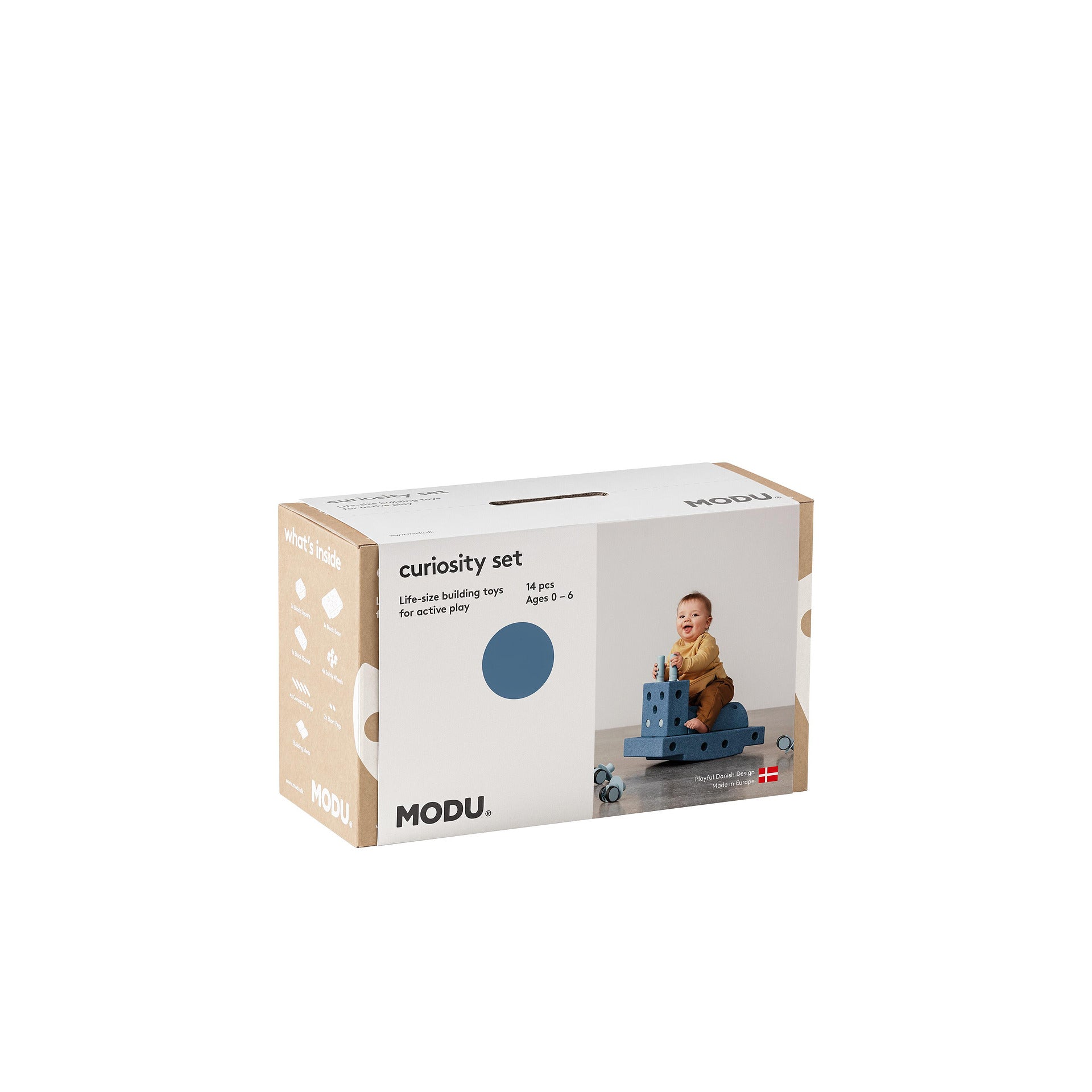 Комплект За Активна Игра С Блокчета Curiosity 14 Модула Deep Blue Sky Blue Modu