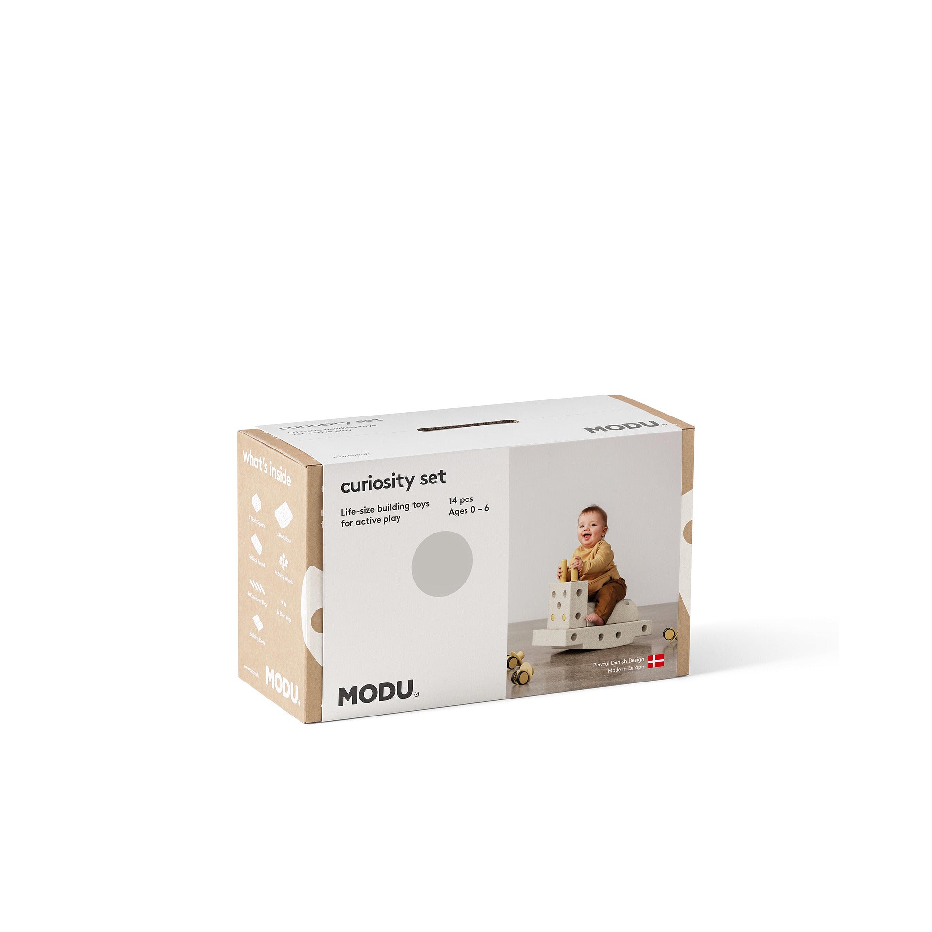 Комплект За Активна Игра С Блокчета Curiosity 14 Модула Sand Grey Honey Yellow Modu