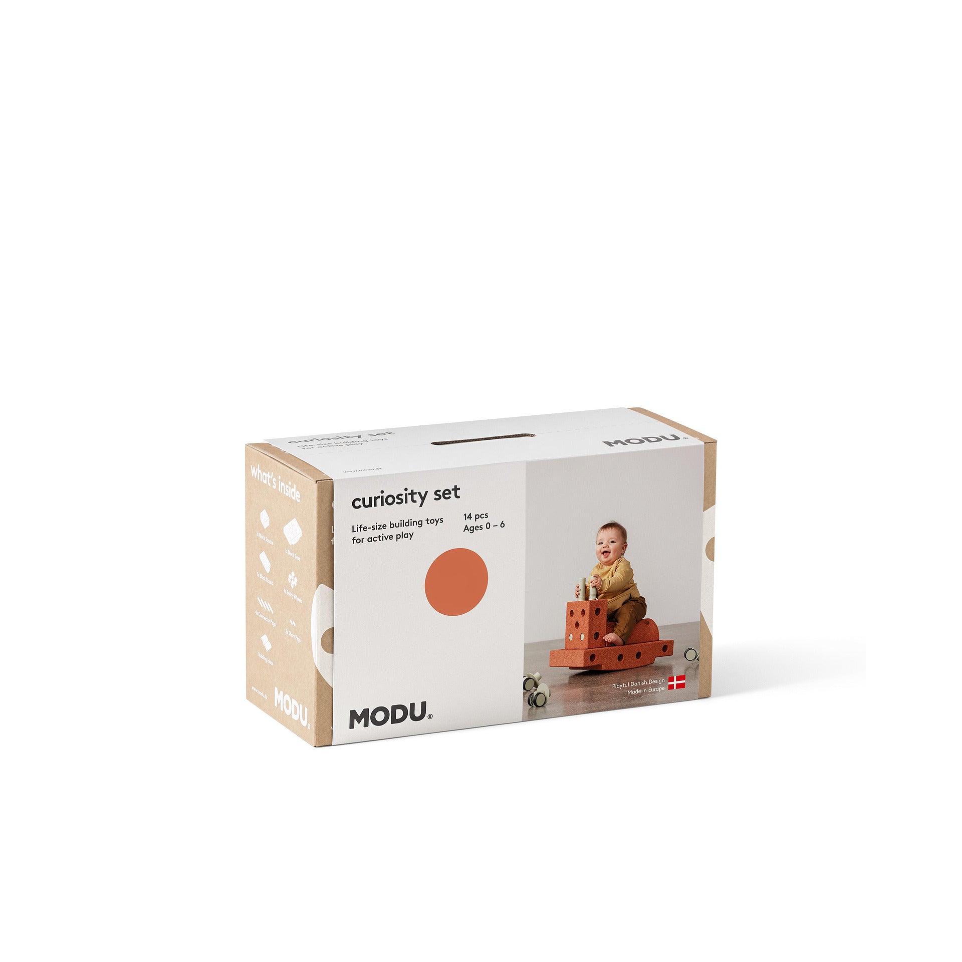 Комплект За Активна Игра С Блокчета Curiosity 14 Модула Burnt Orange Dusty Green Modu