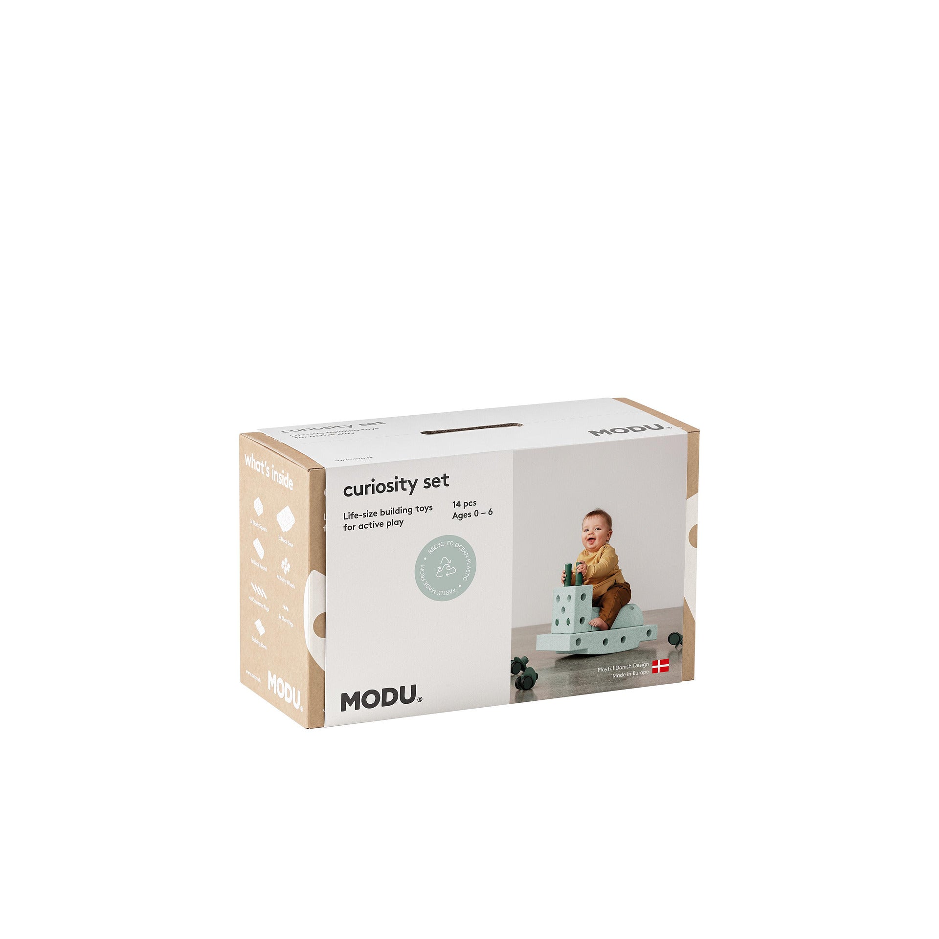 Комплект За Активна Игра С Блокчета Curiosity 14 Модула Ocean Mint Forest Green Modu