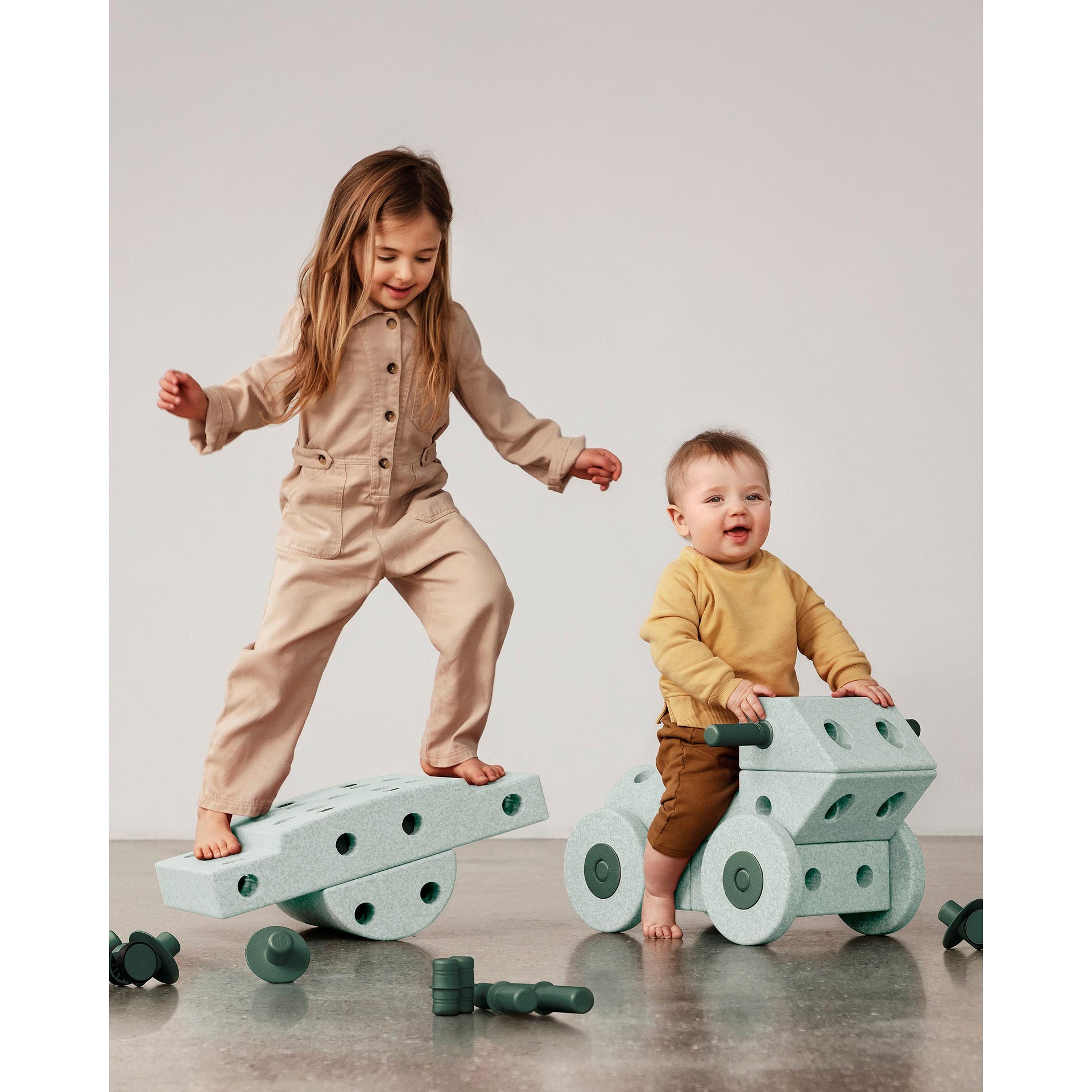 Dreamer Játékblokk Szett, 34 Modul – Ocean Mint Forest Green Modu