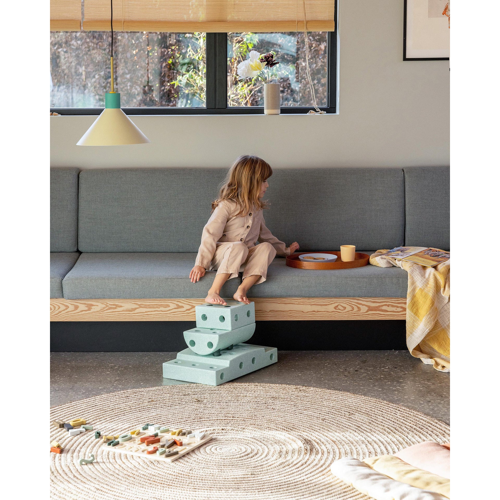 Dreamer Játékblokk Szett, 34 Modul – Ocean Mint Forest Green Modu