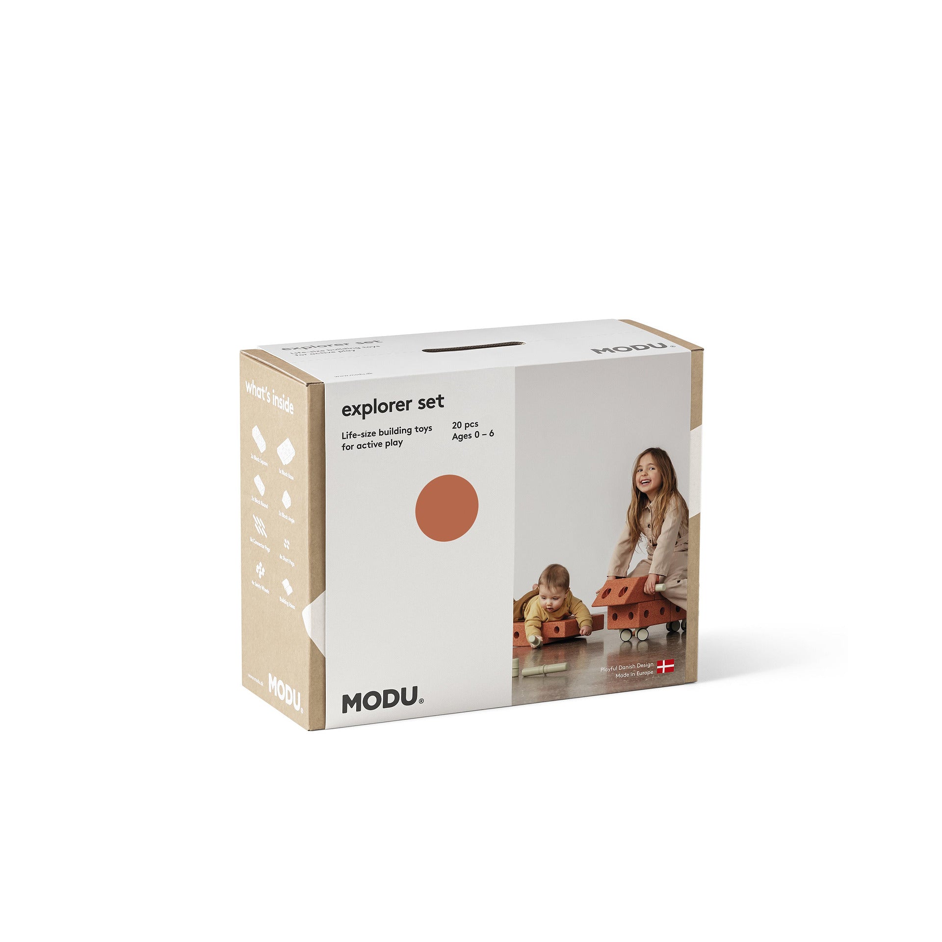 Комплект За Активна Игра С Блокчета Explorer 20 Модула Burnt Orange Dusty Green Modu