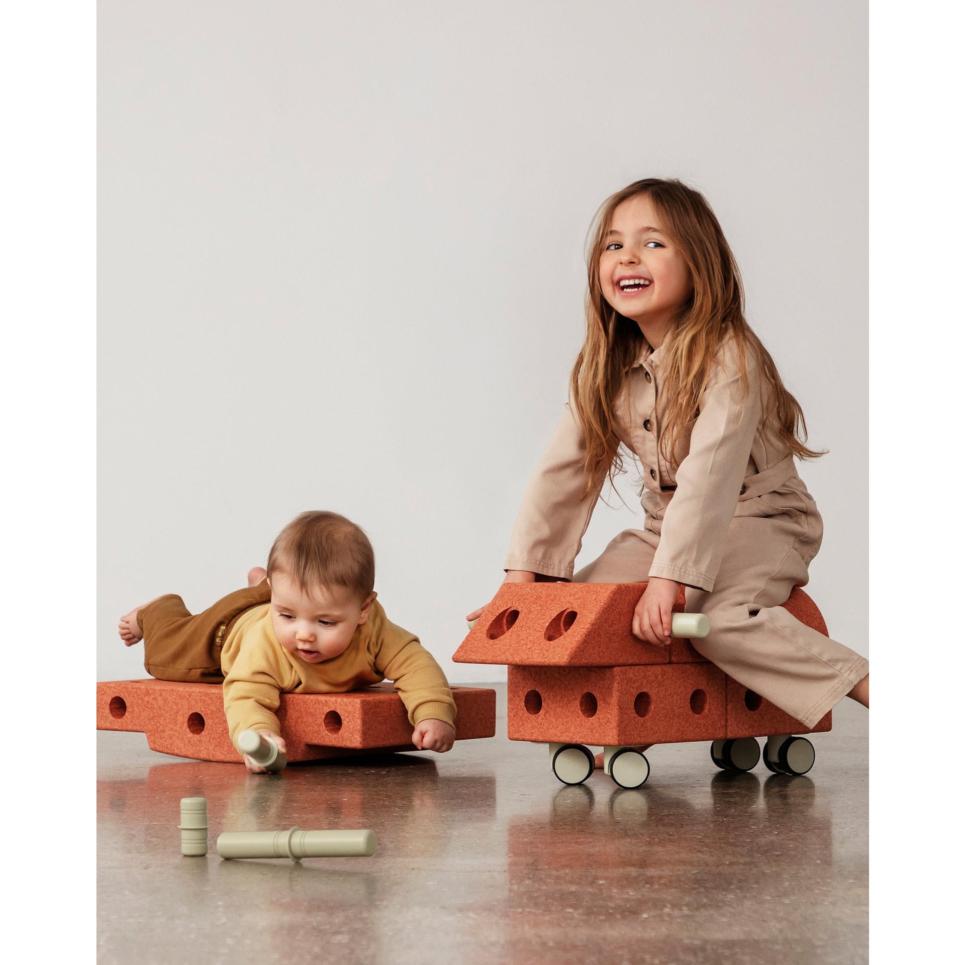 Комплект За Активна Игра С Блокчета Explorer 20 Модула Burnt Orange Dusty Green Modu