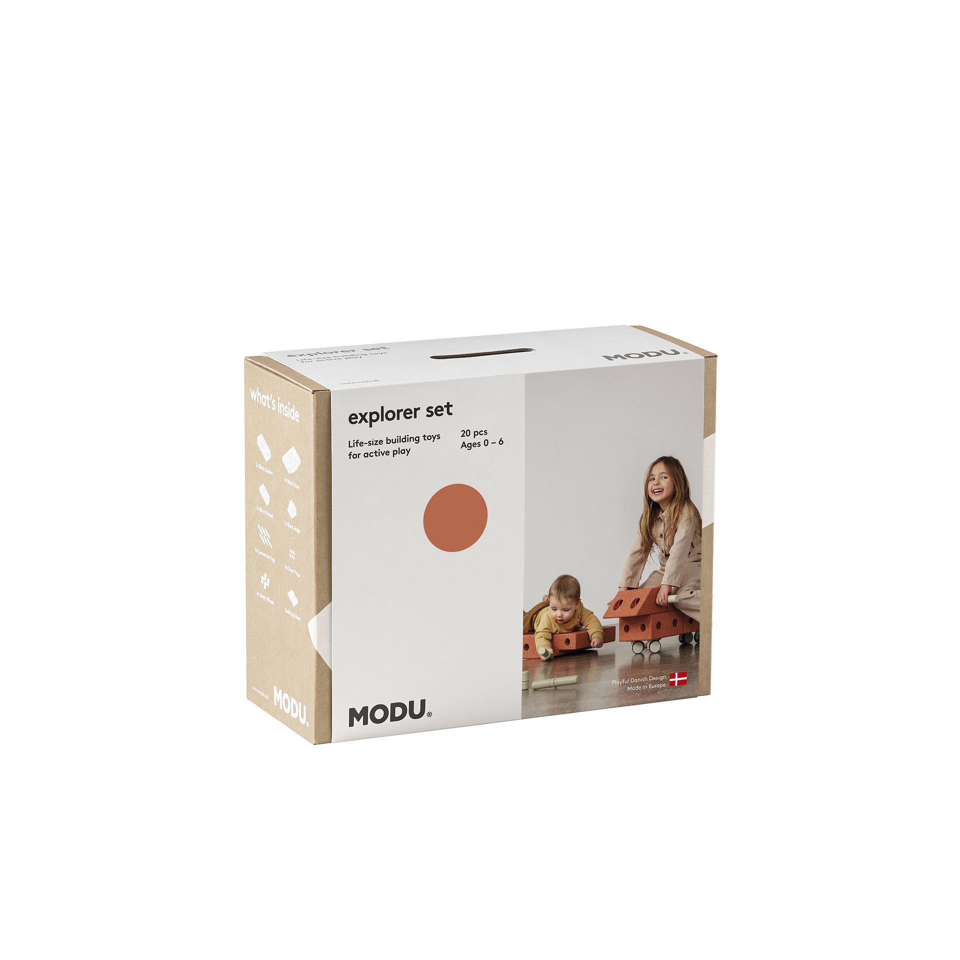 Комплект За Активна Игра С Блокчета Explorer 20 Модула Burnt Orange Dusty Green Modu