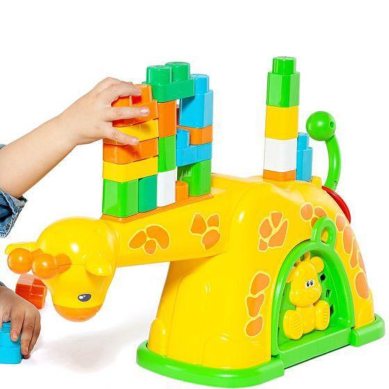 Бебешка Музикална Играчка Конструктор Жираф 20485 Molto