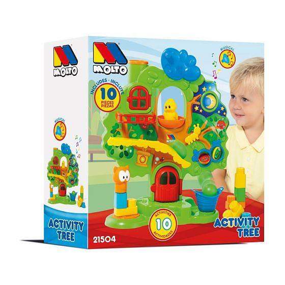 Molto 21504 Zenélő Fa Építőkészlet Baba Játék