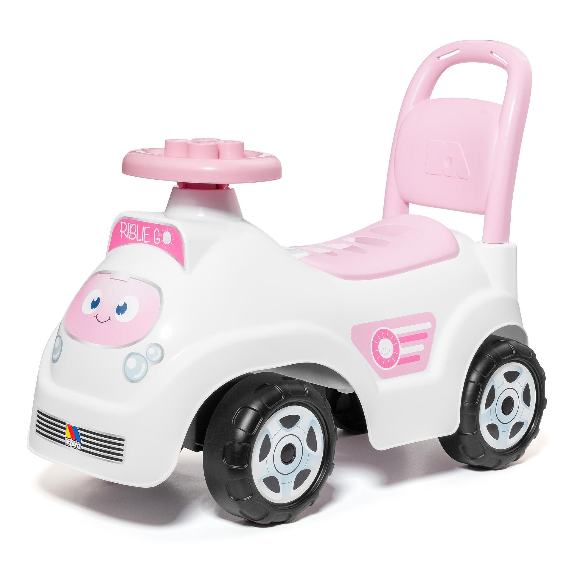 Кола За Яздене Blue Ride On White Blocks Розов Molto