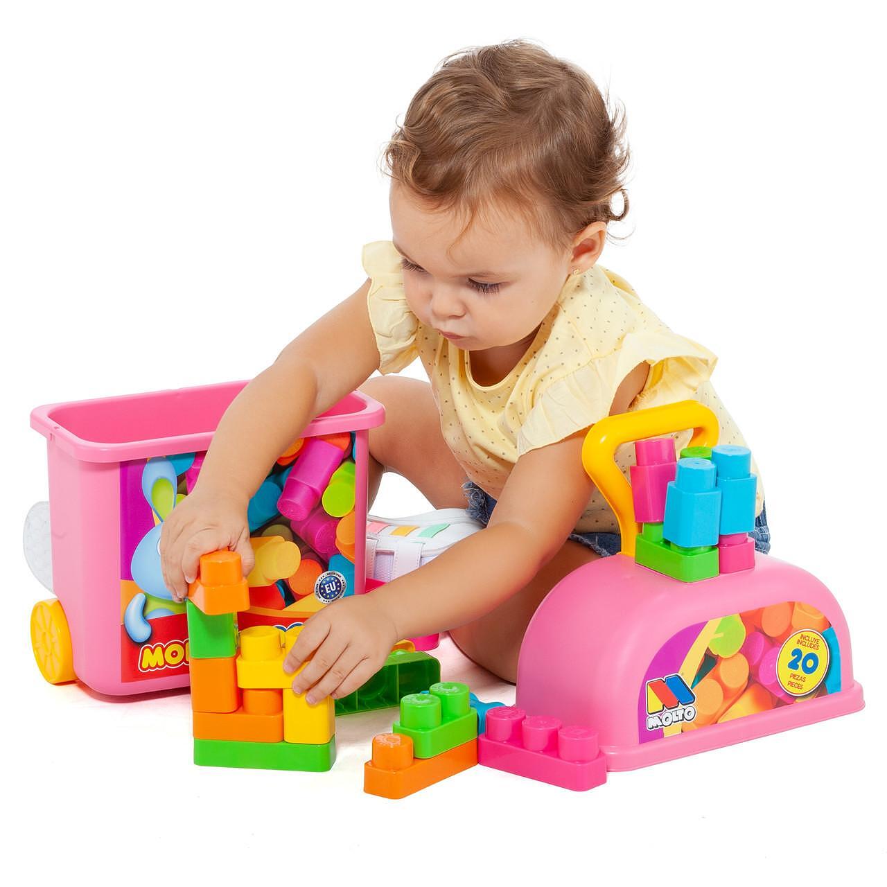Конструктор Trolley Pink 20части 24463 Molto