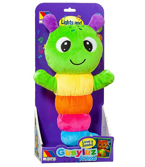Molto zenélő, világító Wormy Gusy Luz® játék 23530