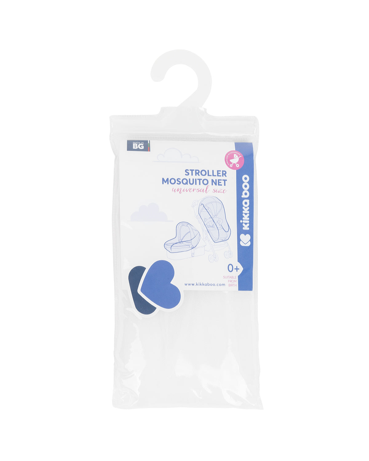 Комарник За Количка Бял --- BebeMama