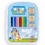 Творческа Раница Bluey С 10 Миещи Се Флумастера, 4 Печата И 30 Стикера Multiprint