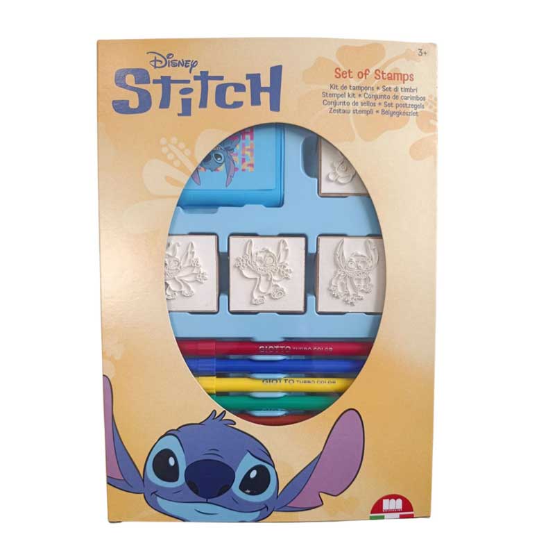 Творчески Комплект Stitch Със 7 Цветни Флумастера И 4 Печата Multiprint