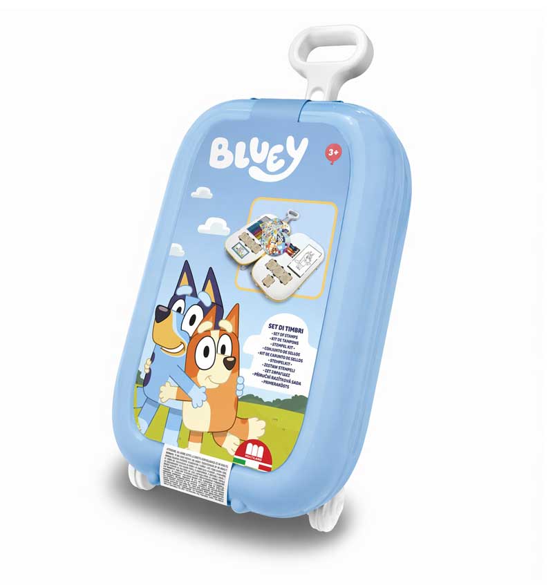 Детски Комплект За Рисуване Bluey В Куфарче На Колелца С Аксесоари Multiprint