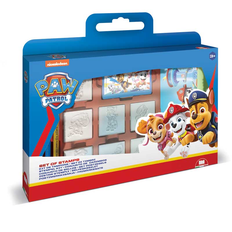 Комплект За Творчество Paw Patrol Със 7 Печата, 3 Флумастера И Бележник За Рисунки Multiprint