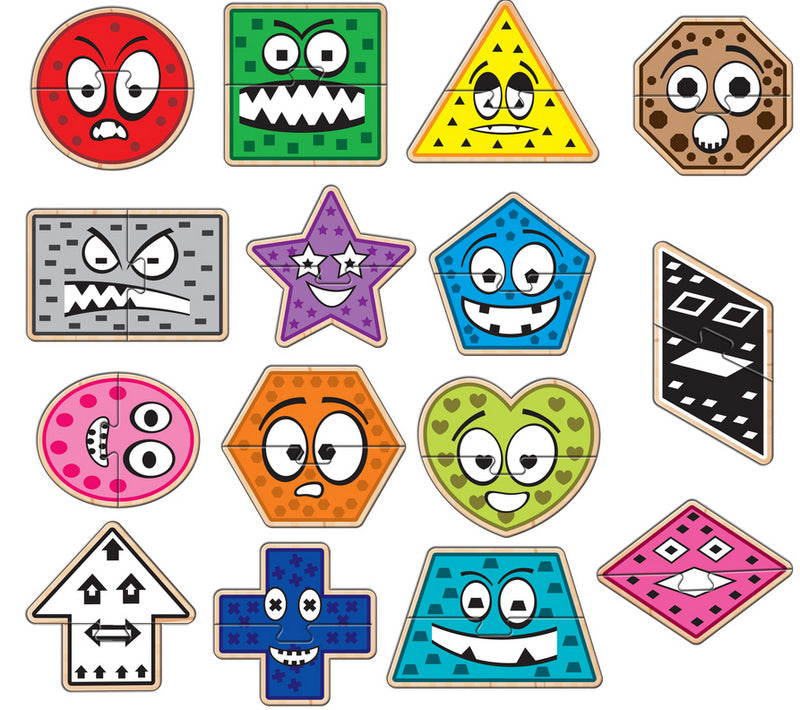 Говорещи И Разказващи На Български Пъзели Забавни Геометрични Форми За Най Малките С Размери 9Х8 Общо 30 Ел. 15 Модела По 2 Ел. С Добавена Реалност 20Х17Х4 На 16 Езика От Еva Пяна