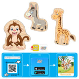 Говорещи И Разказващи На Български Пъзели Животните За Най Малките С Размери 12Х10 Общо 26 Ел. 13 Животни По 2 Ел. С Добавена Реалност 20Х17Х4 На 16 Езика От Еva Пяна