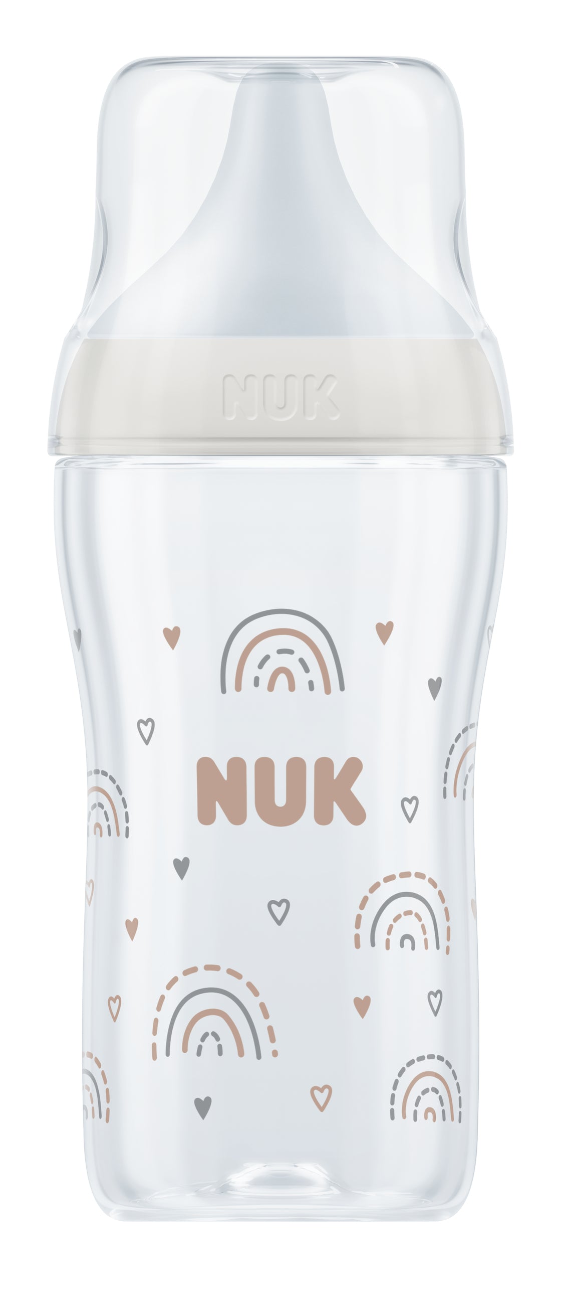 Nuk Perfect Match Шише Рр 260Мл. Със Силиконов Биберон За Хранене M, 3+ Мес. Дъга