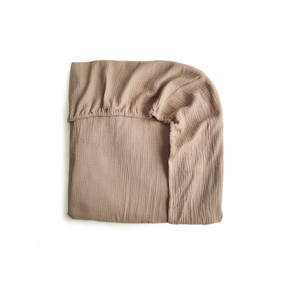 Бебешки Муселинов Чаршаф 60х120 См. Crib Sheet Medium Natural Mushie