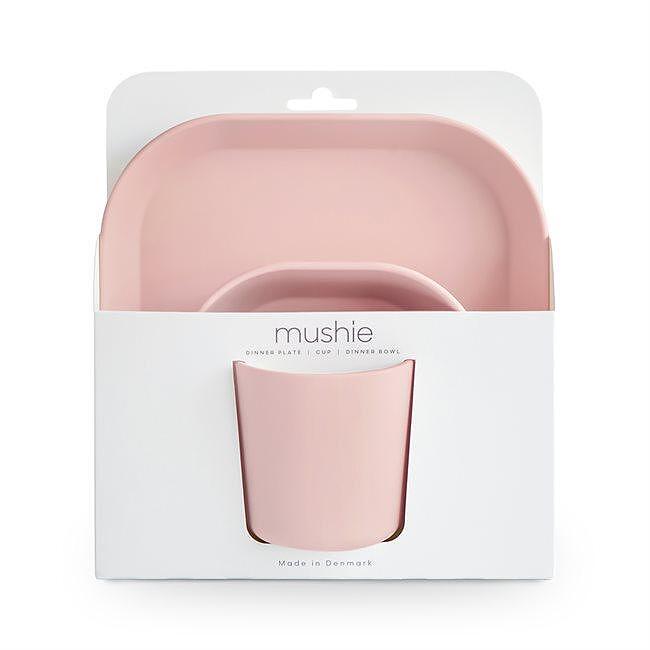 Комплект За Хранене 3 Ч Square Blush Mushie