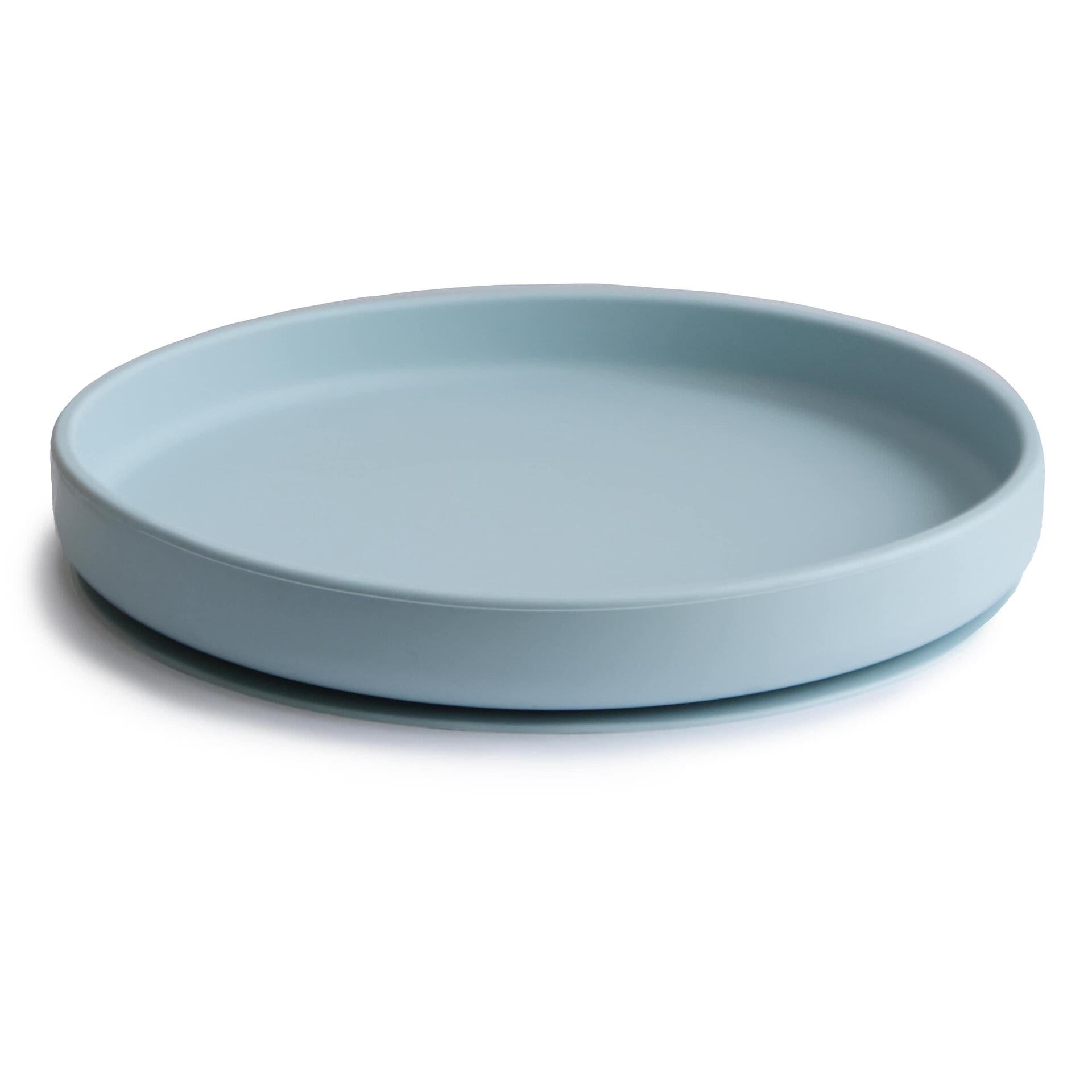 Силиконова Чиния С Вакуум Classic Powder Blue Mushie