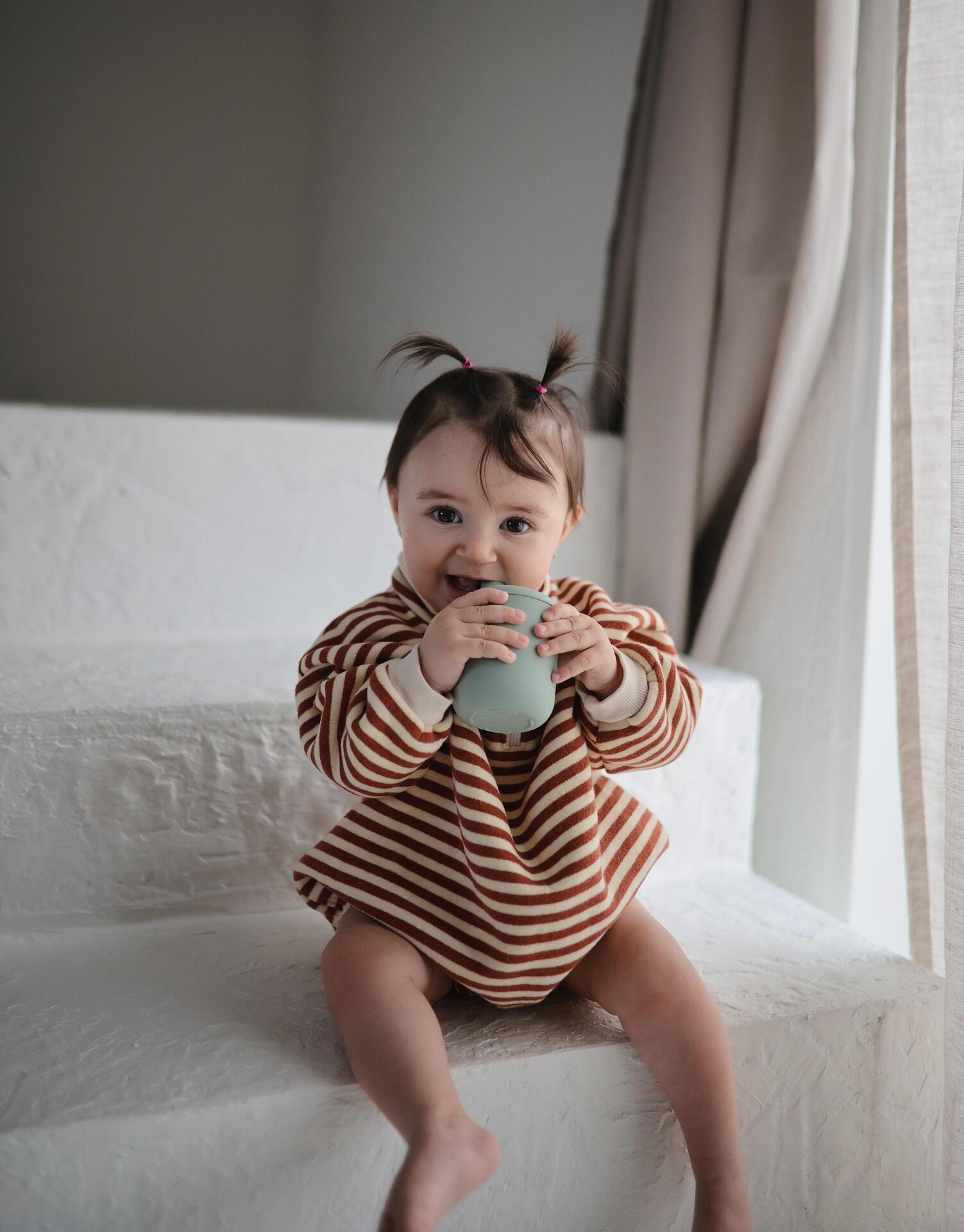 Силиконова Неразливаща Се Чаша 175 Мл. Blush Mushie